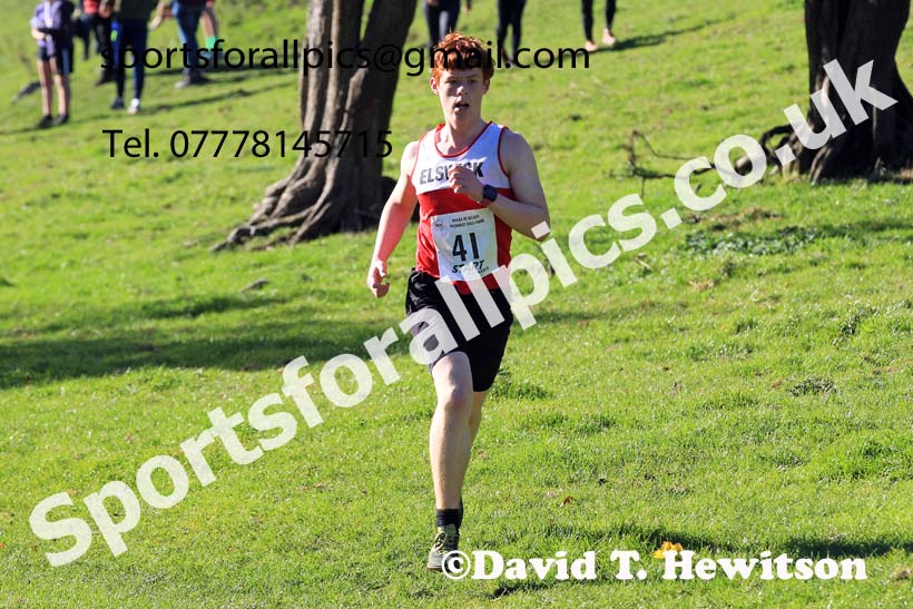 Mens under-17s, 2022 NECAA Cross Country Relays, Thornley Hall Farm, Peterlee, County Durham, October 15th. Photo: David T. Hewitson/Sports for All Pics